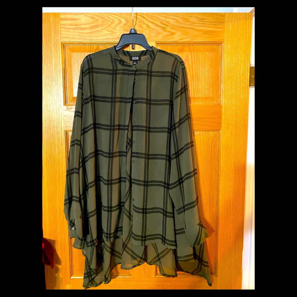 Long Sleeve, Sheet Button Down Blouse